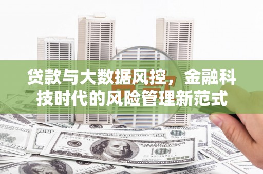 南屯贷款与大数据风控，金融科技时代的风险管理新范式