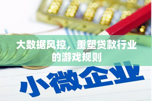 柳州大数据风控，重塑贷款行业的游戏规则