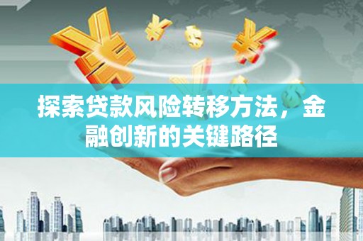光泽探索贷款风险转移方法，金融创新的关键路径
