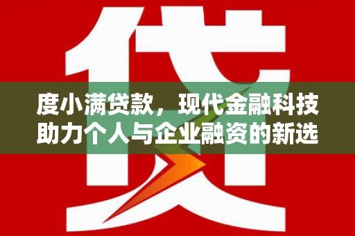 扶绥度小满贷款，现代金融科技助力个人与企业融资的新选择