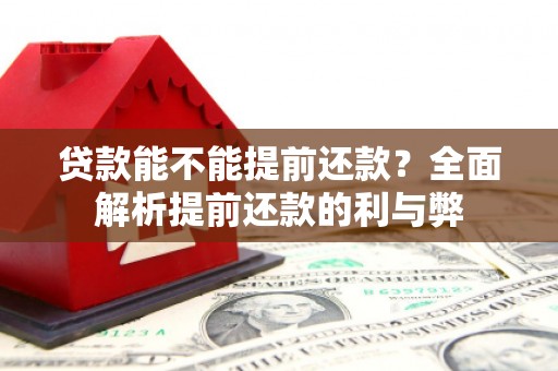 武夷山贷款能不能提前还款？全面解析提前还款的利与弊