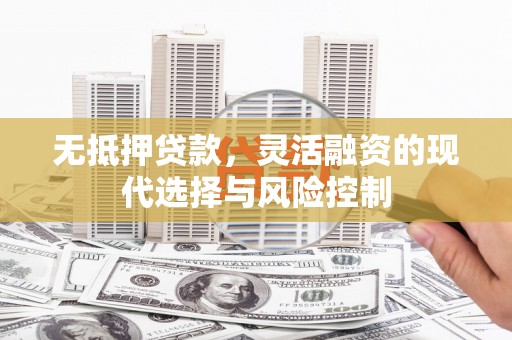 富平无抵押贷款，灵活融资的现代选择与风险控制