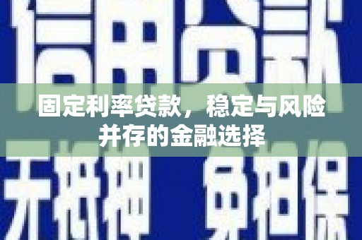 灵山固定利率贷款，稳定与风险并存的金融选择