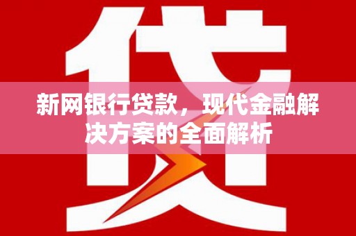 美兰新网银行贷款，现代金融解决方案的全面解析