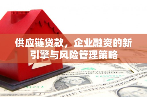 越城供应链贷款，企业融资的新引擎与风险管理策略