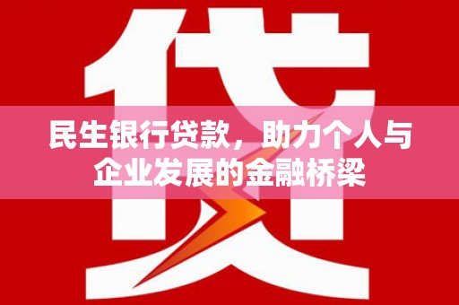 阳东民生银行贷款，助力个人与企业发展的金融桥梁